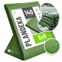2X PLANDEKA GRUBA MOCNA PŁACHTA MROZOODPORNA 6X8 UV+ SAMOCHÓD WODOODPORNA