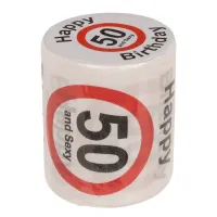 Papier Toaletowy na 50 Urodziny z napisem Happy & Sexy - Prezent na 50-stkę