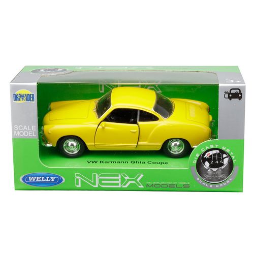 Model 1:34, VW Karmann Ghia Coupe, żółty na Arena.pl