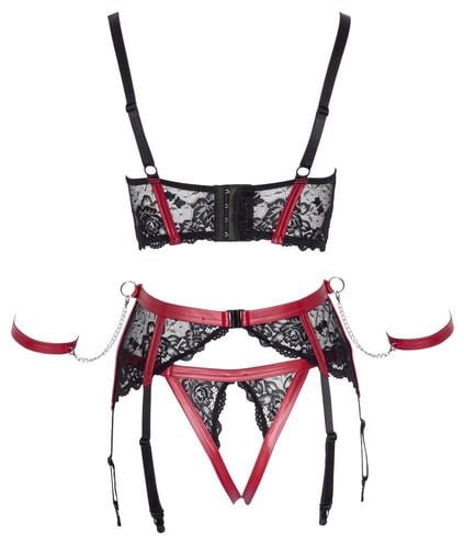 Shelf Bra Set Black/Red S na Arena.pl