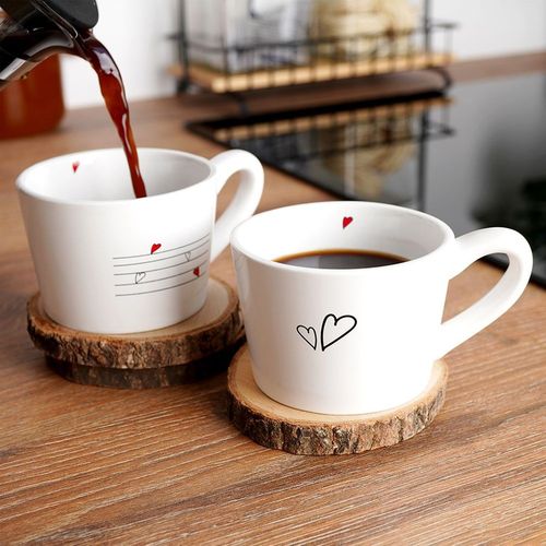 Kubki ceramiczne SERCE 210 ml 2 szt. na Arena.pl