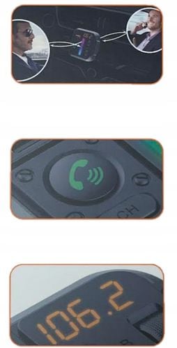 TRANSMITER FM BLUETOOTH MP3 ŁADOWARKA USB MIKROFON na Arena.pl