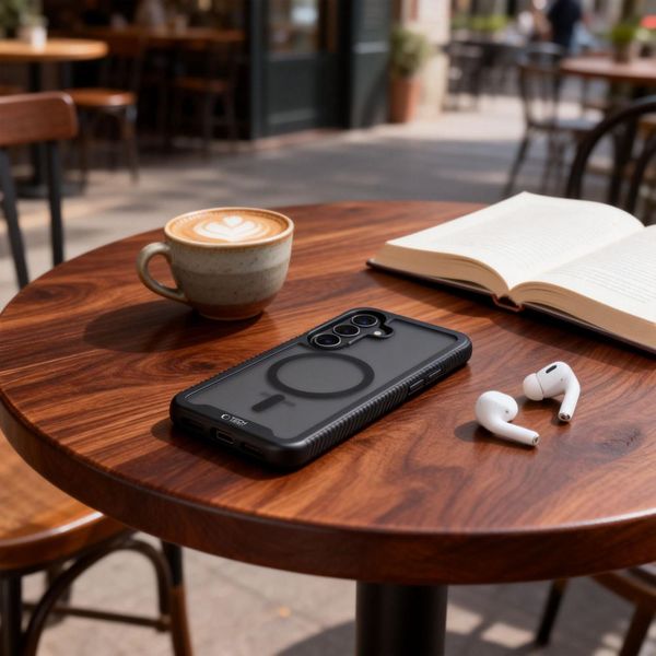 tech-protect defense magsafe galaxy s26 matte black zdjęcie 3