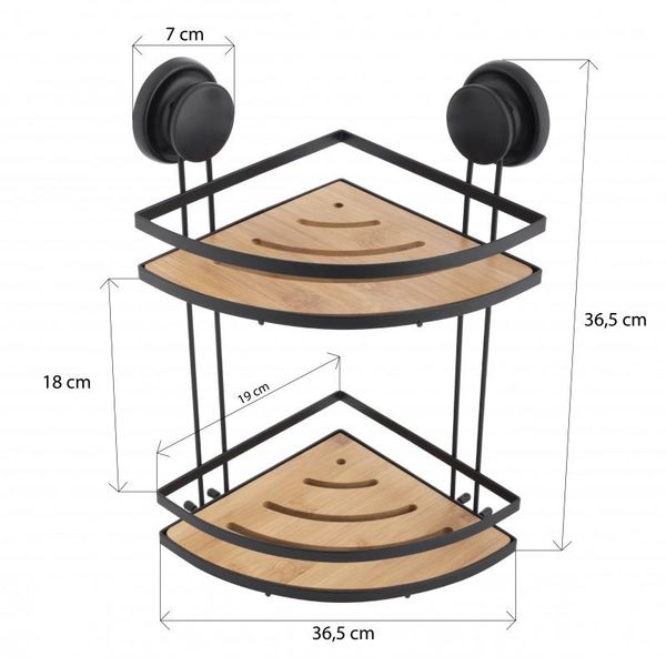 GAVI BAMBUS KOSZYK NAROŻNY PODWÓJNY NA PRZYSSAWKI zdjęcie 4