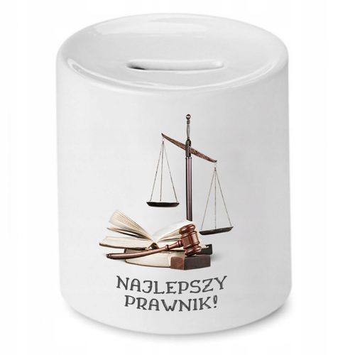 Skarbonka Dla Prawnika Najlepszy Prawnik Prezent Z Nadrukiem Ze Zdjęciem na Arena.pl