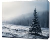 Obraz 60x50cm Samotna Choinka