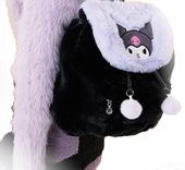 PLECAK KUROMI duży plecak PUSZYSTY ramiączka REGULOWANE CZARNY PLECAK