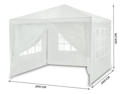 Pawilon ogrodowy biały 3x3m 4936 na Arena.pl