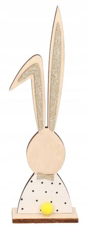 ZAJĄC ZAJĄCZEK WIELKANOCNY DREWNIANY FIGURKA 26CM na Arena.pl