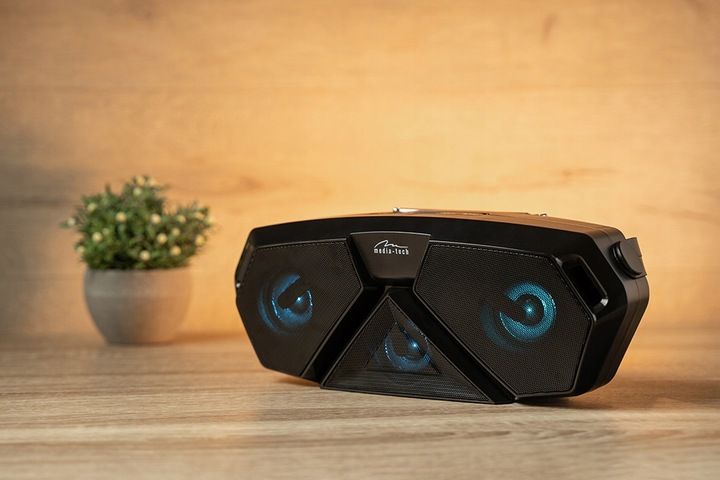 Głośnik Bluetooth MP3 radio FM mikrofon KARAOKE akumulator Media-Tech SCOUT zdjęcie 5