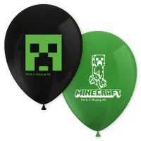 balony lateksowe minecraft 28 cm 8 szt.