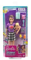 BARBIE SKIPPER LALKA OPIEKUNKA NIANIA Z BOBASEM + AKCESORIA GRP11