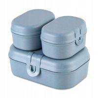 LUNCHBOX MINI ZESTAW 3 POJEMNIKÓW NIEBIESKI PLASTIKOWY 10,8x15,1x6 KOZIOL