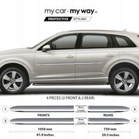 AUDI Q7 2016-2022 Listwy CHROM Drzwi Ochronne