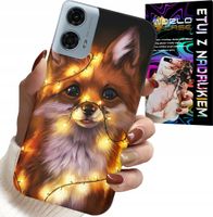 ETUI DO MOTOROLA MOTO G35 - SŁODKI LISEK ZWIERZĘTA LEŚNE CASE +SZKŁO