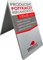 Potykacz Stojak reklamowy 100x50 cm Metalowy Producent potykaczy metalowych