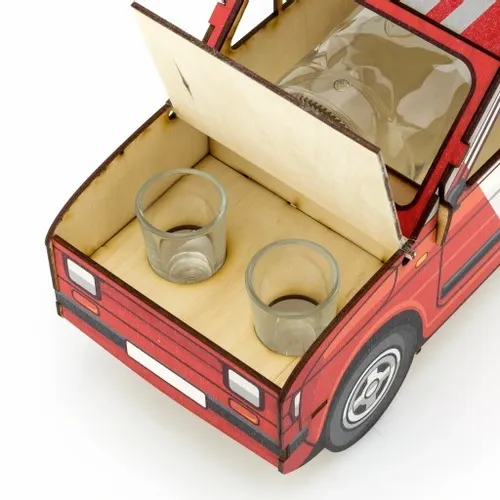 Wódowóz MALUCH kieliszki PREZENT urodziny 30 40 50 stojak na flaszkę + imię na Arena.pl