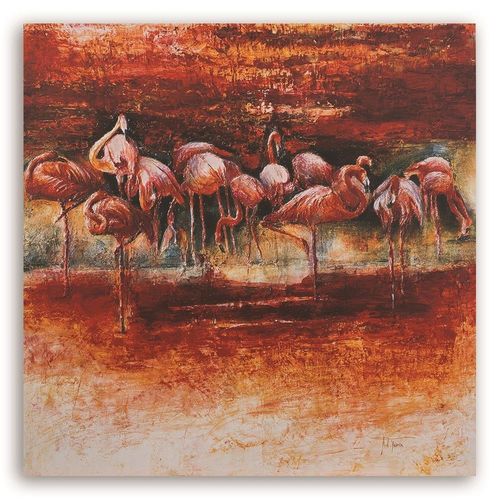Deco Panel, Flamingi abstrakcja 60x60 na Arena.pl