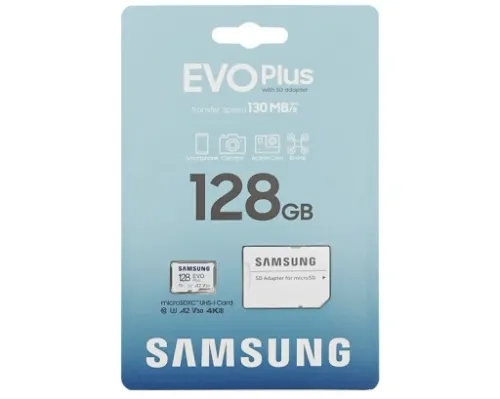 KARTA MICRO SD SAMSUNG EVO PLUS 128GB 130MB/S V30 na Arena.pl