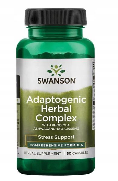 Swanson Rhodiola Ashwagandha Ginseng Complex 60kap ADAPTOGENIC COMPLEX zdjęcie 1
