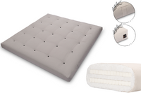 Materac 200x200 z lateksem - Pascall Futon Medium Duo Latex - Szary