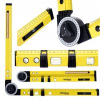 Kątomierz budowlany poziomica cyrkiel 3w1 60 cm kraft&dele KD10442