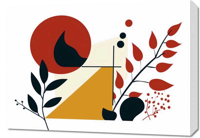 Obraz 70x50cm Ogień i Flora zdjęcie 1