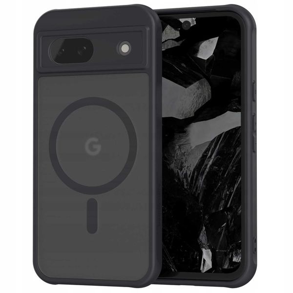 Spacecase Hybrid Mag Google Pixel 8A Black zdjęcie 3