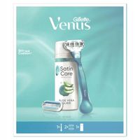 2X Zestaw do golenia Gillete Maszynka do golenia+ Żel do golenia Satin Care