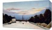 Obraz 50x30cm The Eiffel Tower, Rousseau Vintage do Salonu