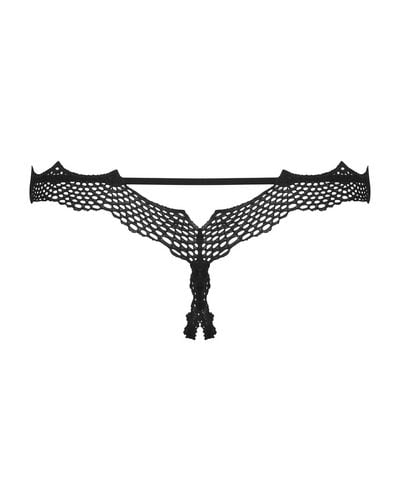 bravelle stringi otwarte czarne  s/m obsessive na Arena.pl