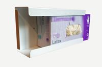 Podajnik (dozownik) na rękawice – pojedynczy BIAŁY, gł. 7,5 cm, zag. 2