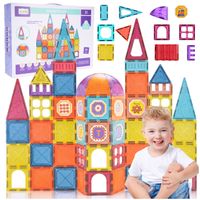 Klocki Magnetyczne 3D Konstrukcyjne Edukacyjne 77 elementów