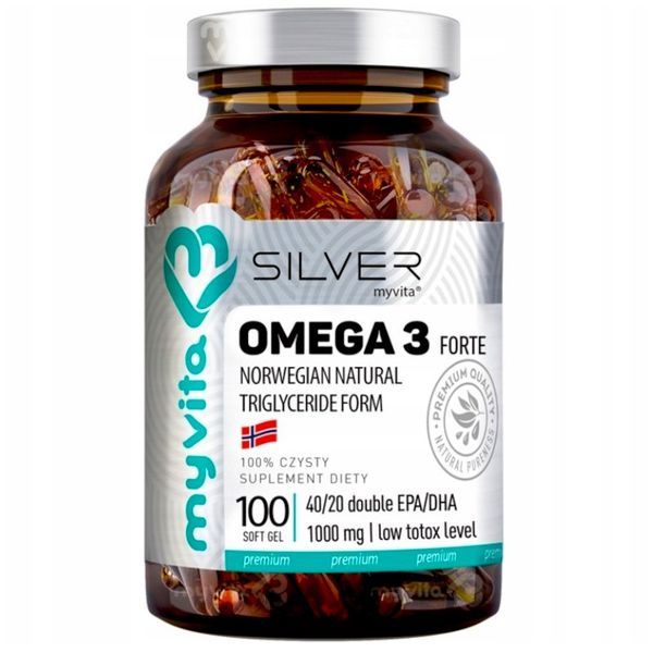 Omega 3 100 kapsułek MyVita Silver zdjęcie 1