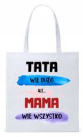 Dla Mamy Mamusi Prezent Torba Eco Biała Shopper Z Nadrukiem Ze Zdjęciem
