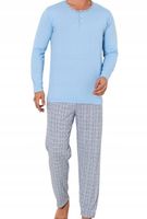 Piżama męska na prezent długi rękaw długie spodnie bawełniana 2XL XXL