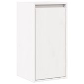 Szafka ścienna, biała, 30x30x100 cm, lite drewno sosnowe