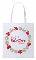 Walentynki Dla Dziewczyny Torba Eco Biała Shopper Z Nadrukiem Ze Zdjęciem