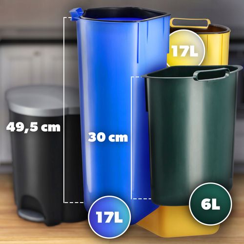 Curver Kosz Do Segregacji Śmieci 40L 3x Pojemniki na Arena.pl