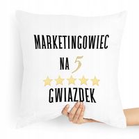 Prezent Poduszka Dla Margetingowca Marketing Z Nadrukiem Ze Zdjęciem