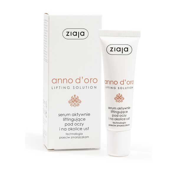 Ziaja Anno D'oro serum aktywnie liftingujące pod oczy i na okolice ust, 30ml zdjęcie 1
