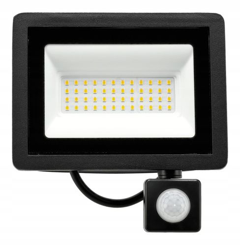 Halogen LED 50W 4500lm Lampa z Czujnik Ruchu Zmierzchu Naświetlacz na Arena.pl