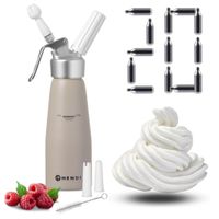 SYFON DO BITEJ ŚMIETANY HENDI 0,5L NOWY KOLOR KAWA Z MLEKIEM + 20 NABOI