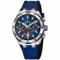 MESKI ZEGAREK FESTINA F20671/1 CHRONO BIKE 10BAR GRANATOWY STOPER DATOWNIK
