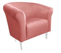 Fotel Milo nogi białe róż indyjski MG58