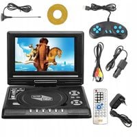 PRZENOŚNY ODTWARZACZ DVD TELEWIZOR 7,8" DOMOWY SAMOCHODOWY ODTWARZACZ DVD