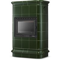 Piec kominek piecyk koza kaflowy ceramiczny obudowa kominkowa ROMA Olive