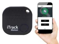 iTrack Motion lokalizator kluczy alarm ruchu Bluetooth GPS czarny