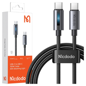 mcdodo kabel usb-c szybkie ładowanie do samsung apple usb typ c 100w 1m led