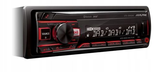 Alpine UTE-204DAB Radio samochodowe Bluetooth VarioColor MP3 + antena DAB na Arena.pl